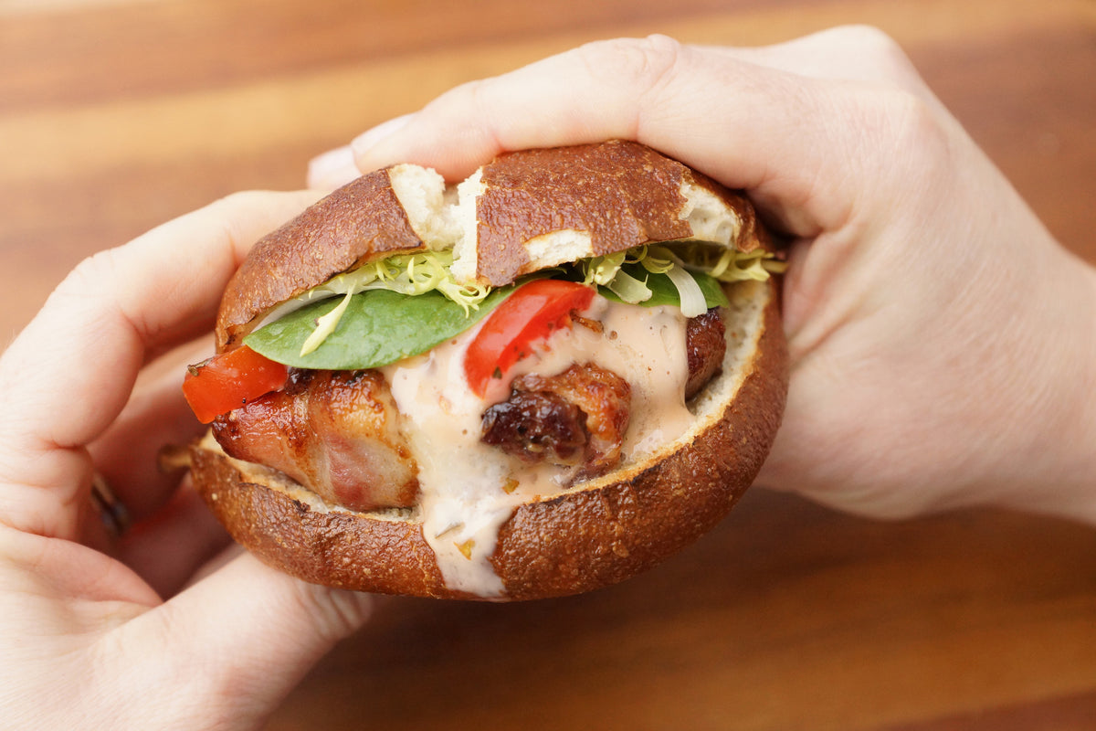 Jalapeno Bacon Wrapped Burgers