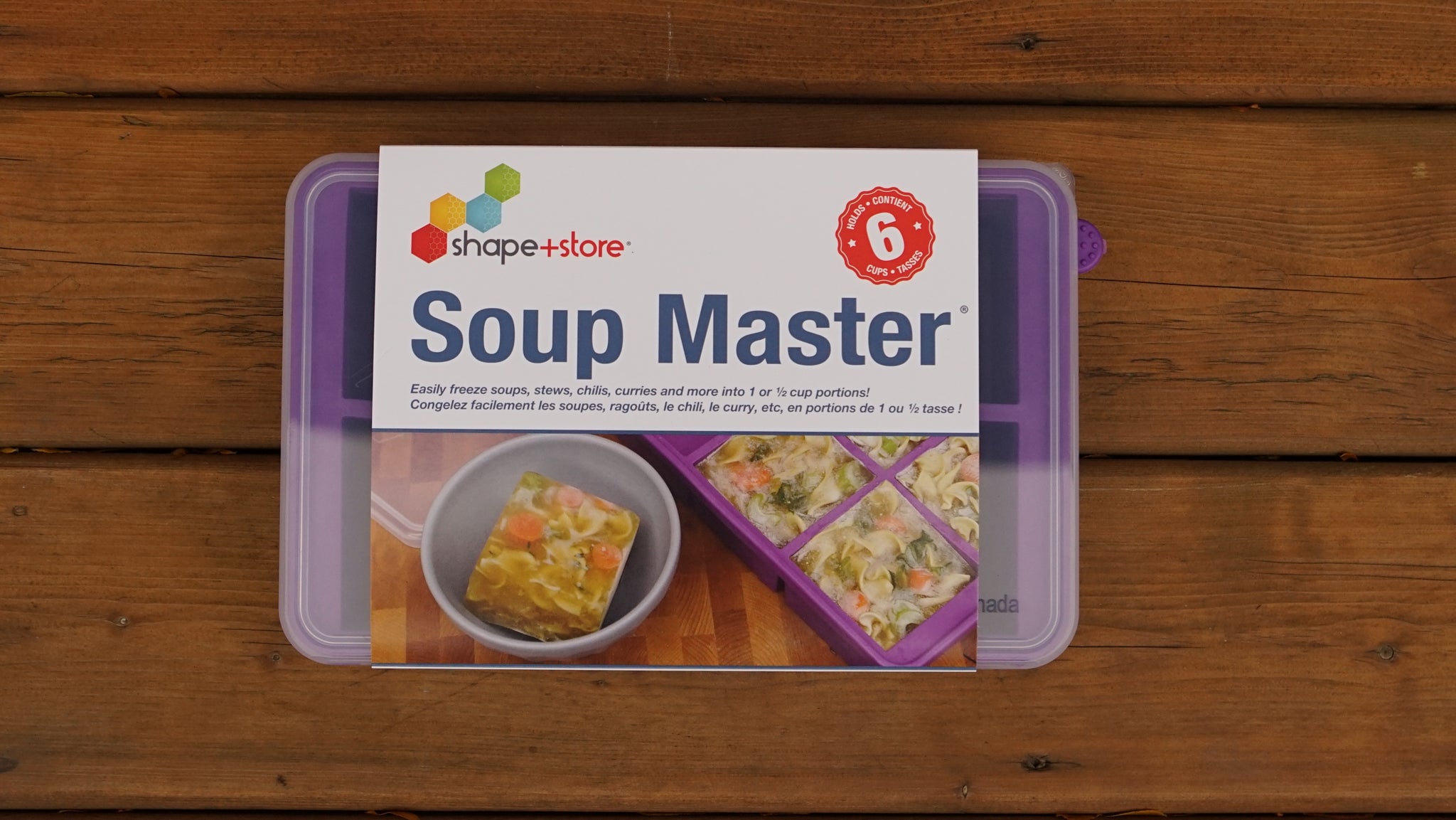 Soup Master 6 Cup Maximum Capacity Freezer Container - Shape and Store