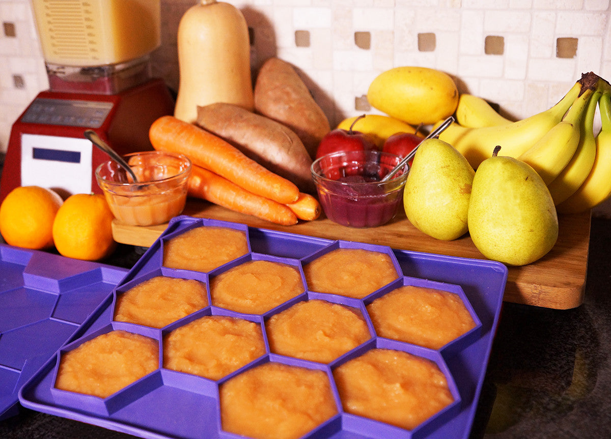 The Baby Ready® Freezer Container Shape and Store